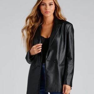 Black Windsor Leather jacket